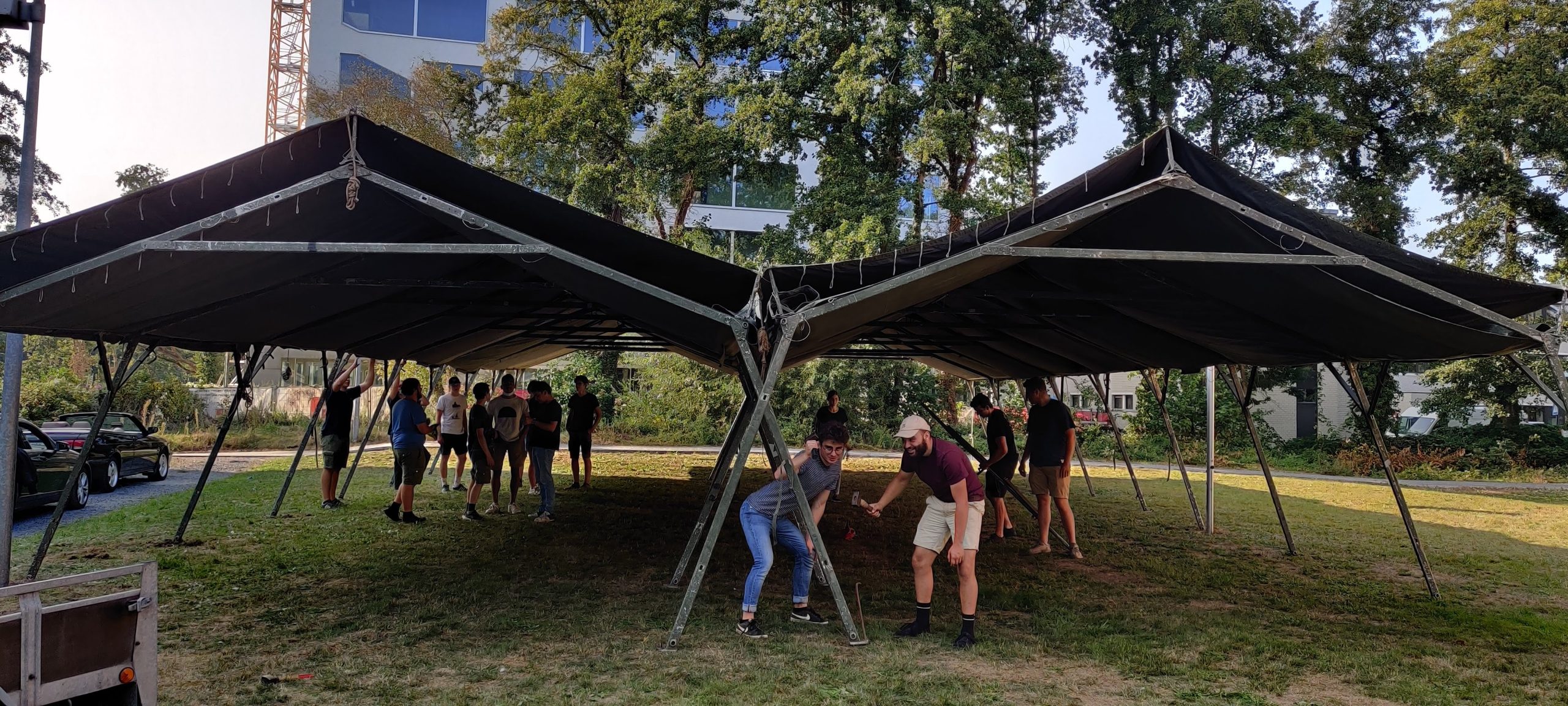 Frametent - 2 x 8 flappen